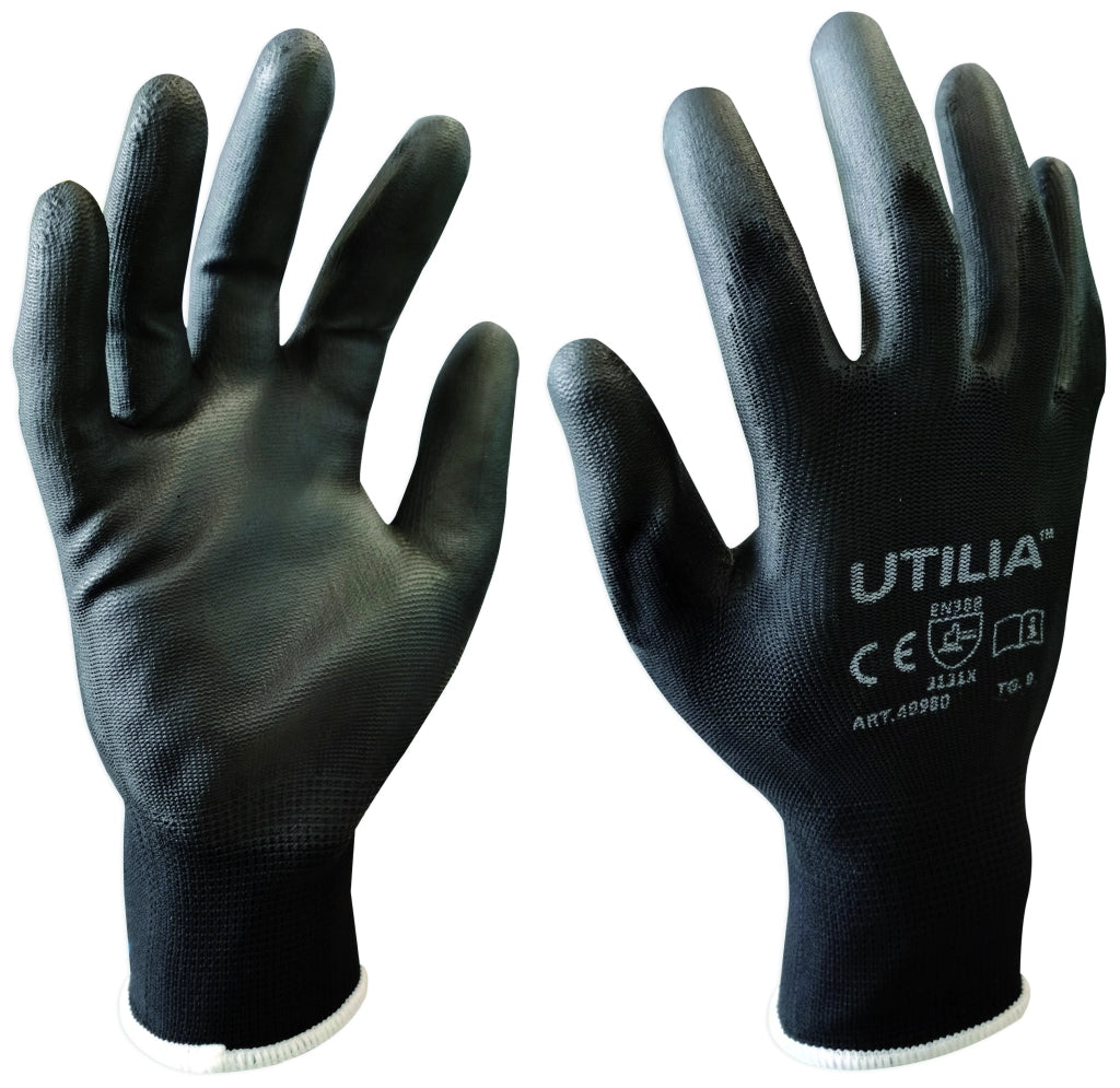 Utilia GUANTI IN POLIURETANO Col. Nero tg. 9 12.00 paia