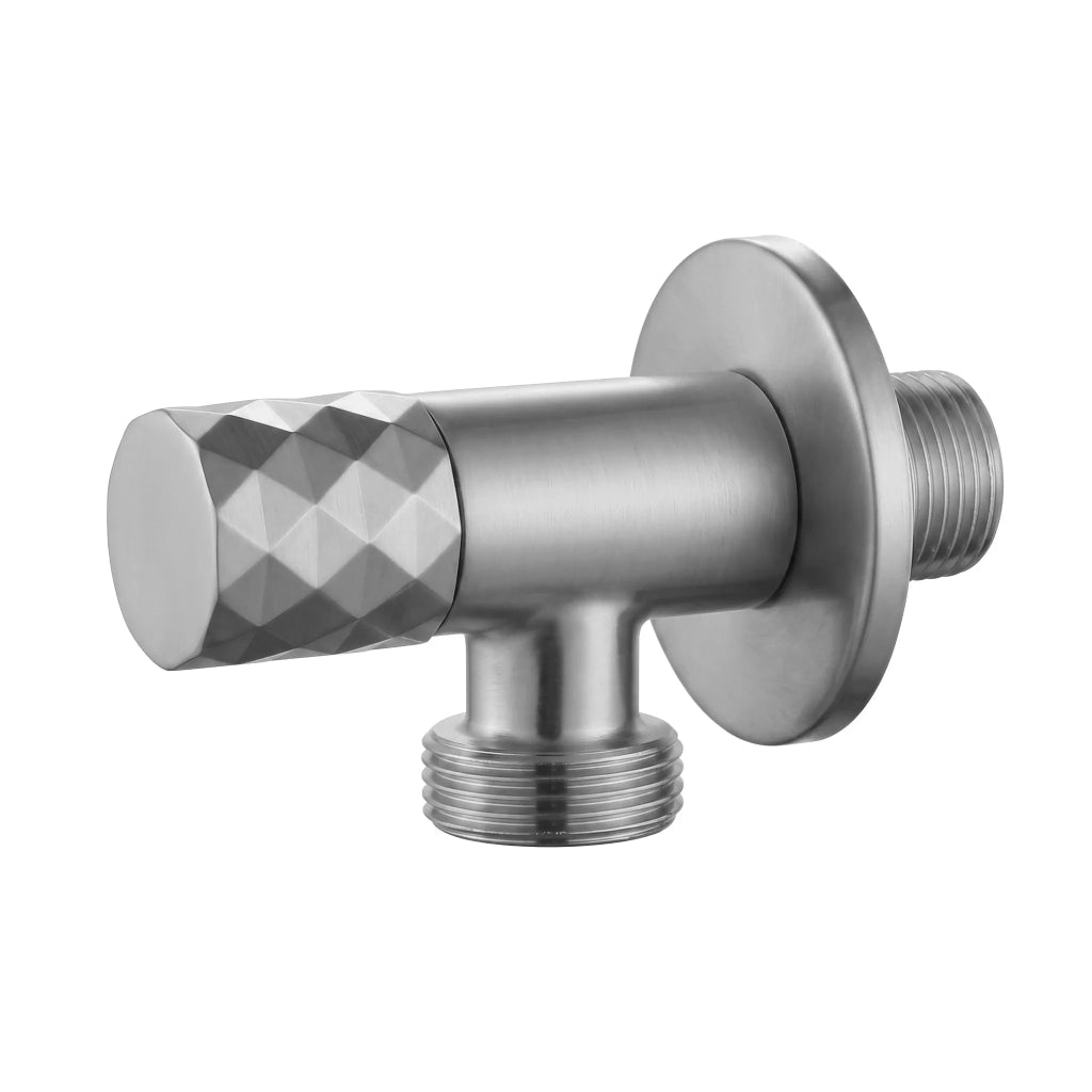 Valvola Ad Angolo Diamond 03 1/2" X 3/4" Brush Nickel