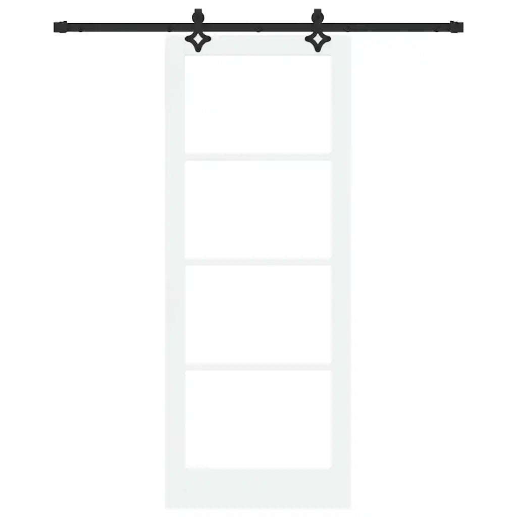 Porta scorrevole ORKDAL Bianco e Nero 83 x 211 cm 3332168