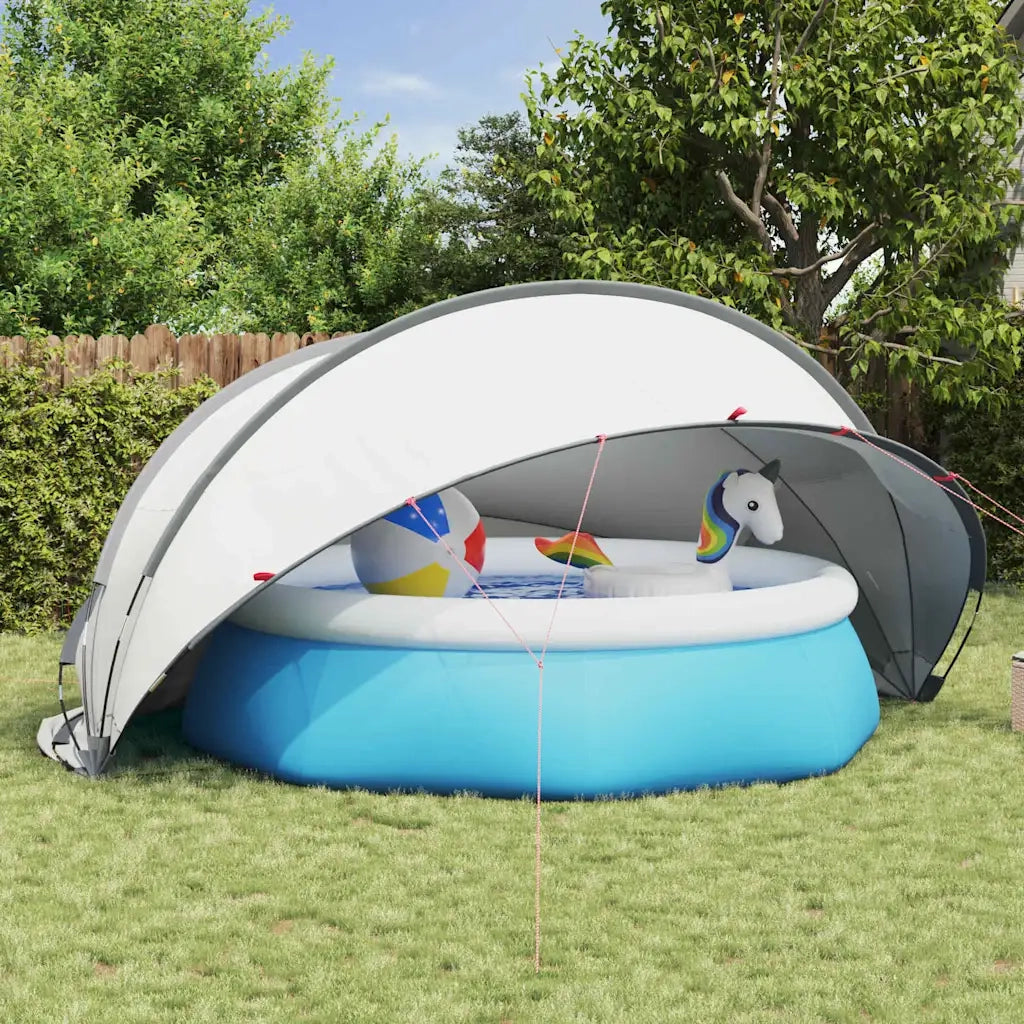 Dome Piscina Grigio e arancione 430 x 430 x 210 cm 42001113