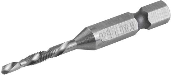 Set di perforazione a vite e viti, M3 HSS 1/4 pollici punta a 6 facce, strumento elettrico con set di punte per perforazione a vite.