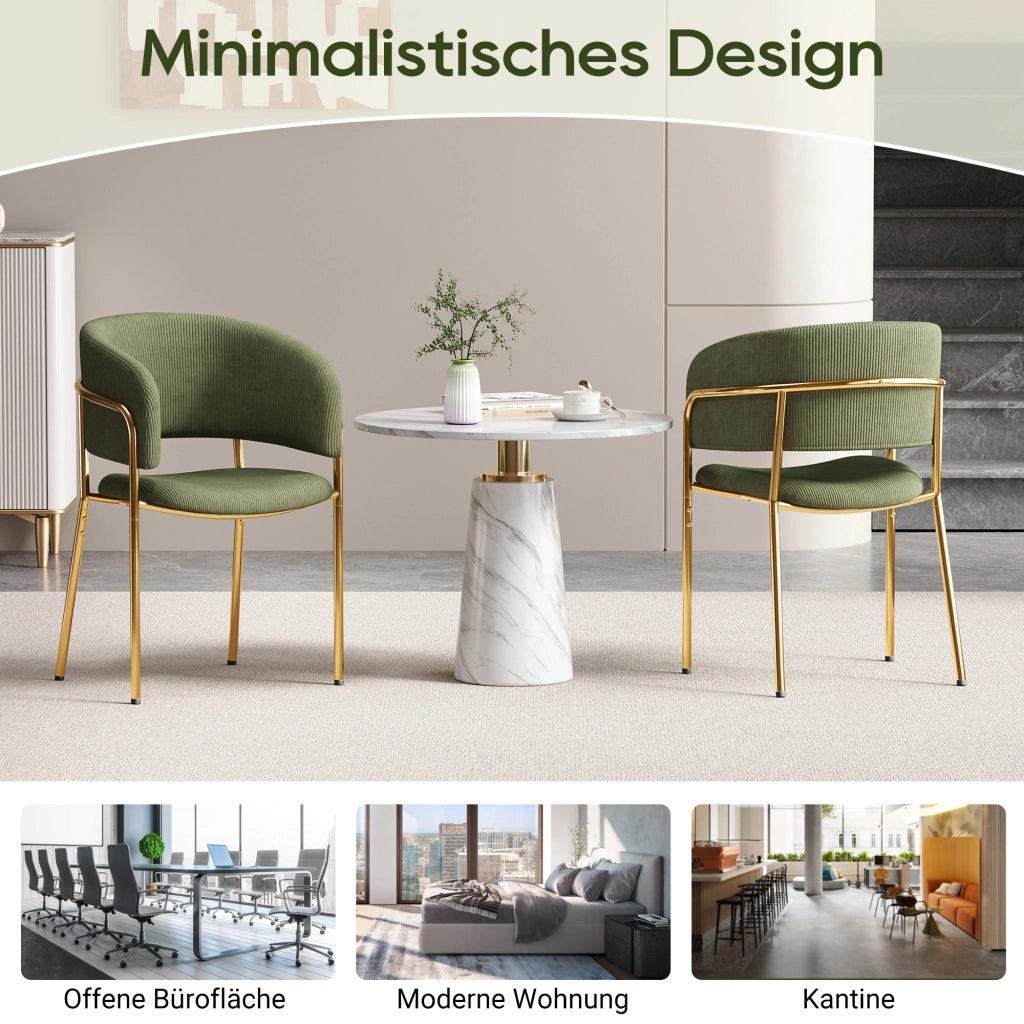SEDIA da pranzo ergonomica 45,72x45,72 cm in corda verde con piedini regolabili
