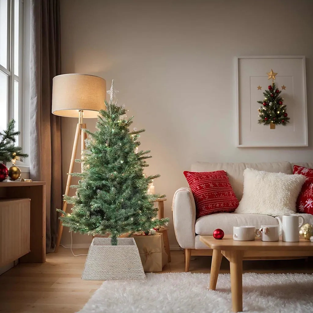 Collare per Albero di Natale Bianco 60 x 60 x 28 cm CFW1573002