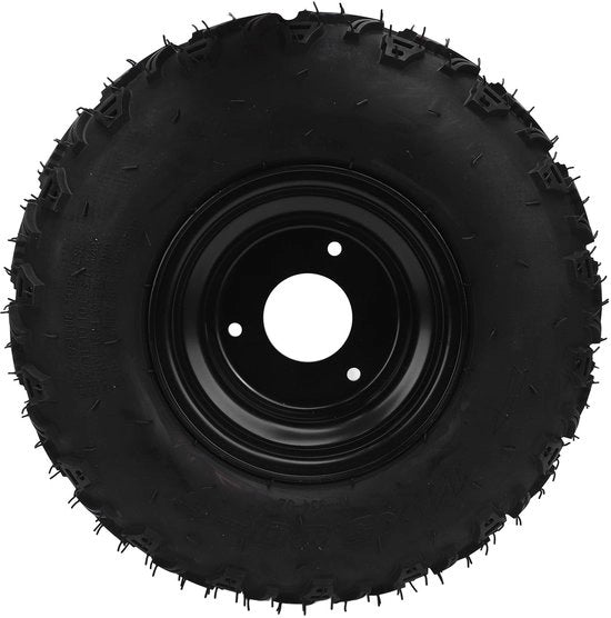 Pneumatici per ATV 14X5.00 - Cerchi in Alluminio Nero - 6PR Resistenti alle Forature - Adatti per Go-Karts - Elevata Trazione - Ampia Applicazione - Pneumatici Off-Road
