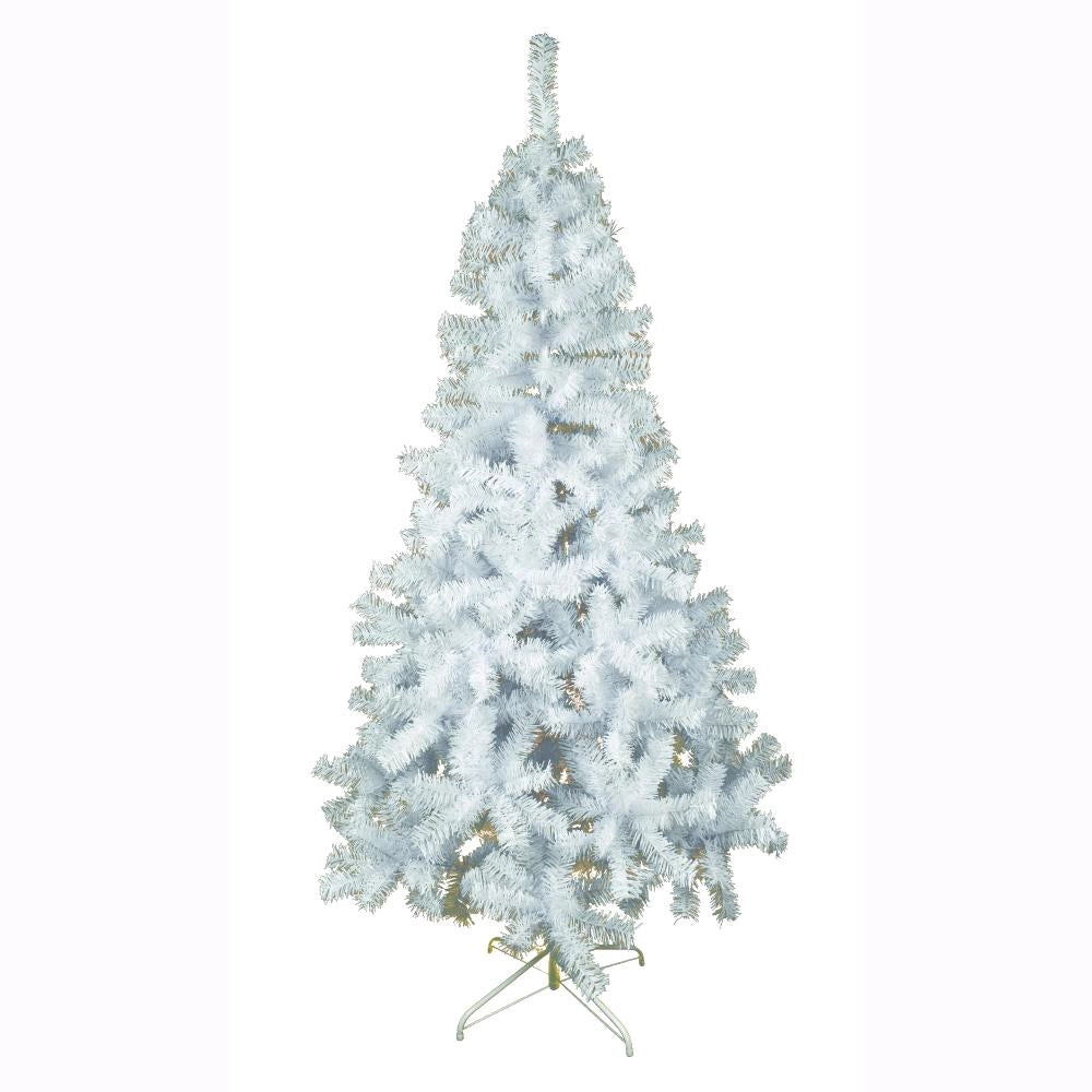 Albero di Natale Bianco ARTIC 210 cm 1000 Rami Fissi Apertura ad Ombrello F4963