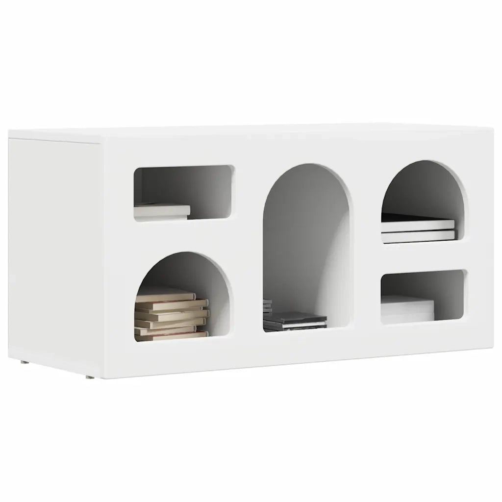 Mobile TV Bianco 80 x 35 x 40 cm Legno multistrato 891274