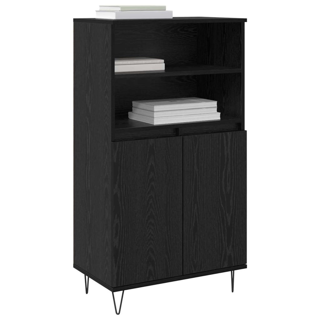 Credenza Nero 60 x 36 x 110 cm Legno multistrato 879621