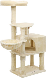 138 cm Pannello per gatti - Boom - Torre per gatti - Beige - 55cm x 40cm x 138cm