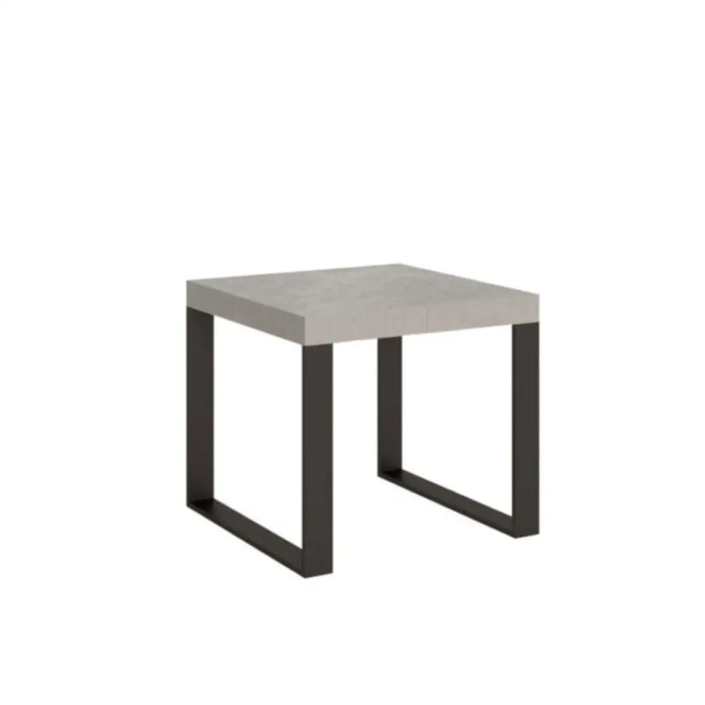 Tavolo allungabile 90/246x90 cm Tecno Premium cashmere gambe antracite