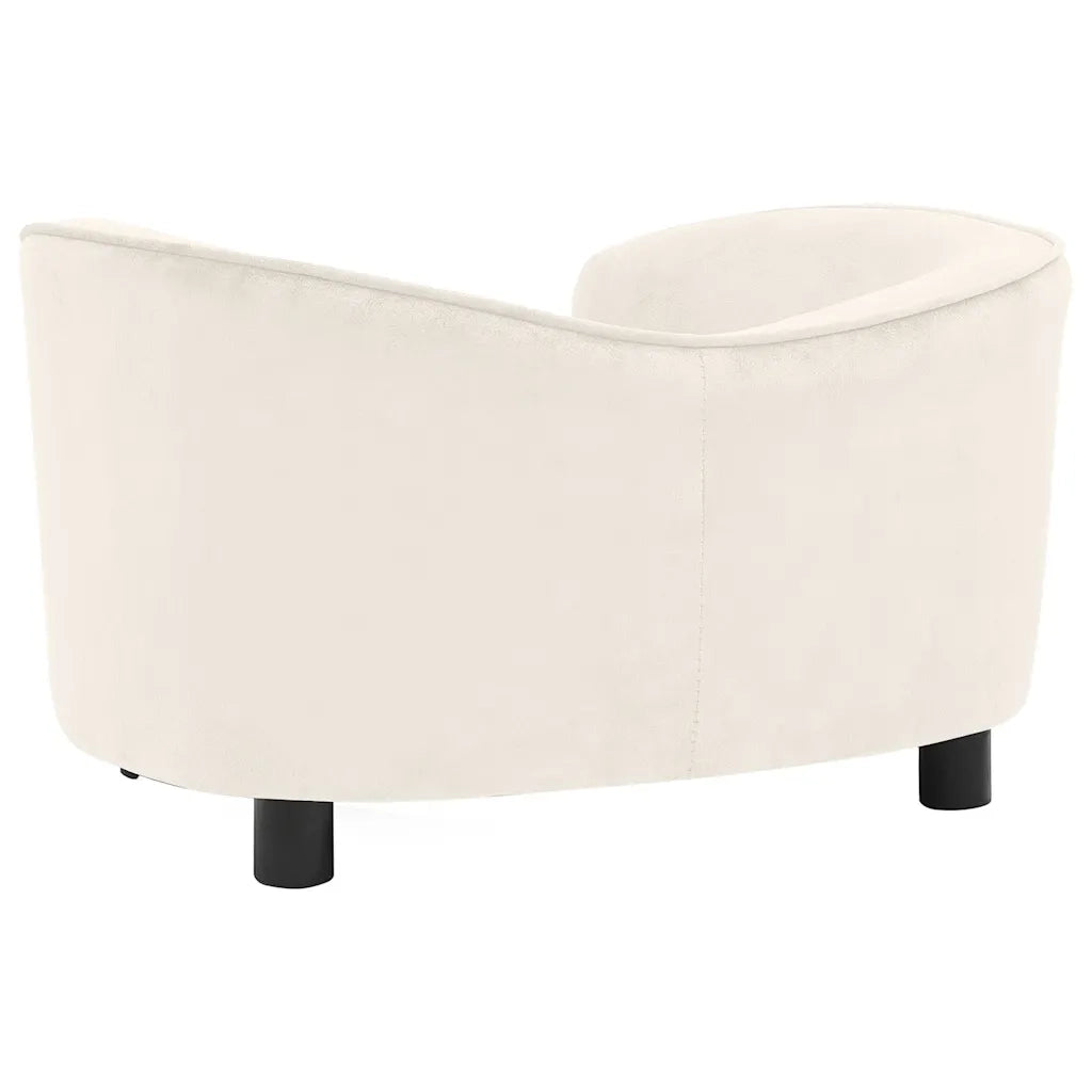 Divano per Cani Crema 69x49x40 cm in Peluche 171025