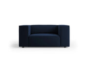 Cosmopolitan Design - Poltrona "Arendal" in velluto blu reale 