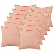 Federa 12 pcs HOUTEN Rosa 50 x 50 cm Bouclé 919128