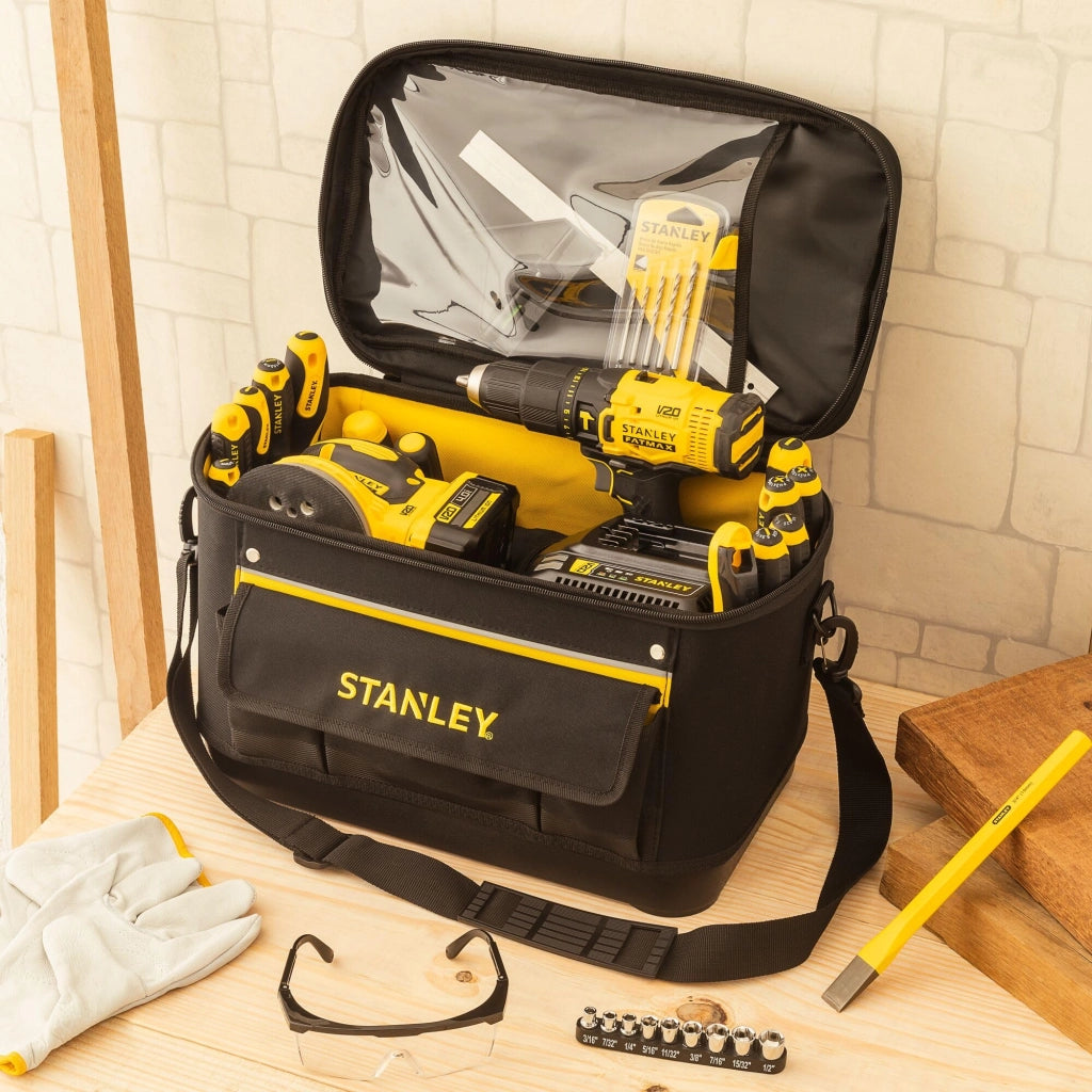 Bauletto Portautensili Rigido Stanley 16 Base Angoli Rigidi Cm 45X26 H.cm