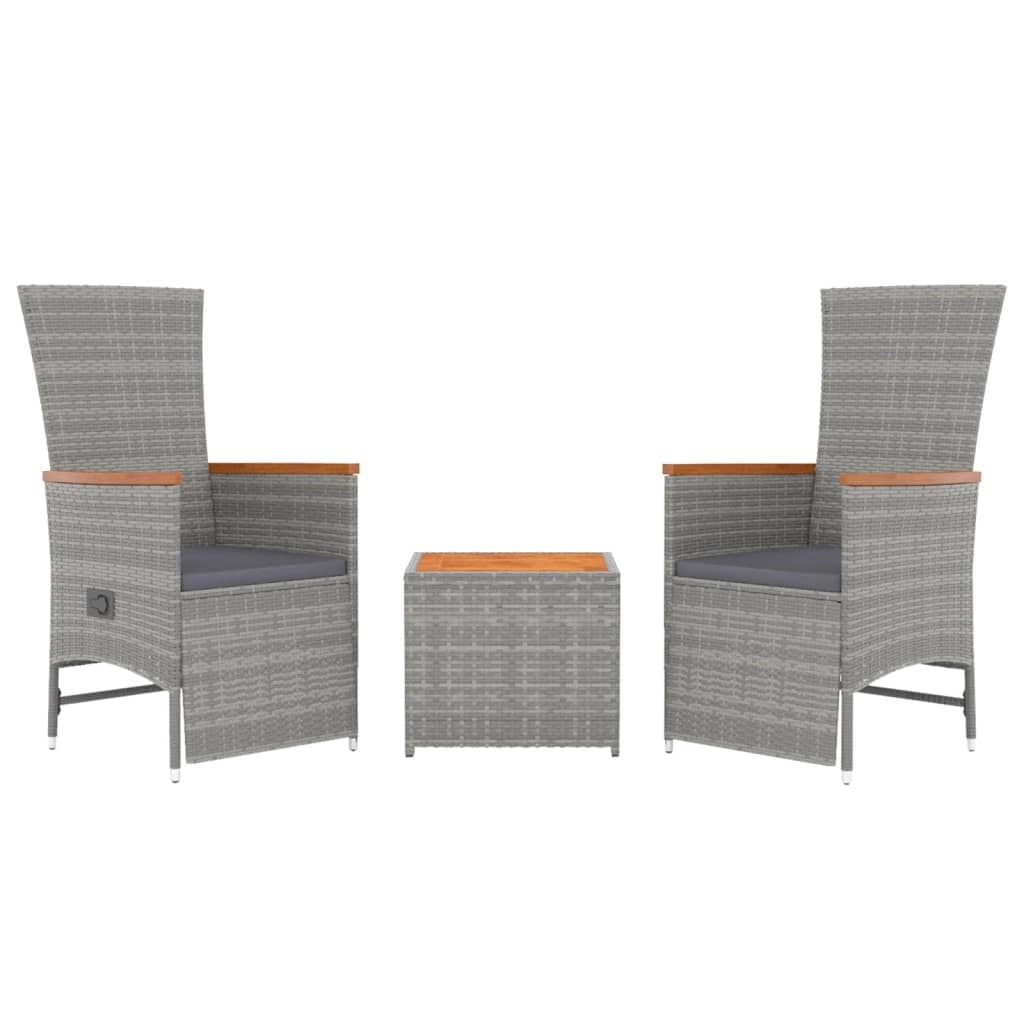 Set mobili da giardino set mobili da esterno 3 pezzi polyrattan grigio e acacia 02_0014203