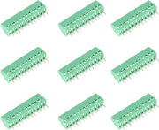 Blocco di connettori 12 poli, distanza 254 mm, pitch universale, per PCB, con connettore universale, richiede contenuto HTML.