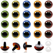 Fasciature sicurezza 19 mm - 20 pezzi - Fasciature plastic colorate - Anelli di chiusura - Fili di riempimento per cuscini - Adatto per progetti di fai da te