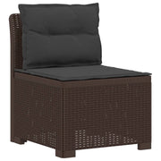 Divano da Giardino a 1 Posto con Cuscini Aspetto Rattan PP 8011801