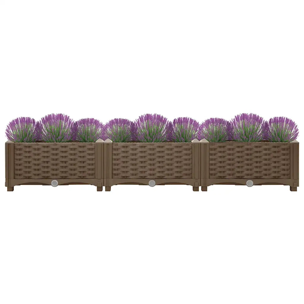 Fioriera Rialzata 120x40x23 cm in Polipropilene 316513