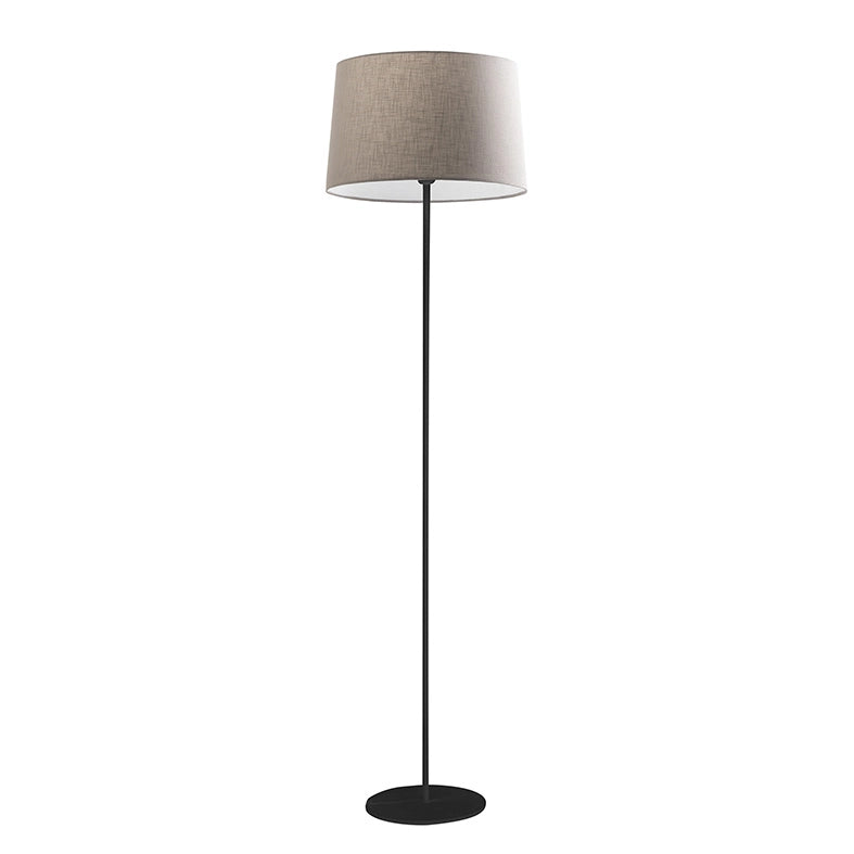 VIVIEN Piantana Nera con Paralume Conico Avorio E27 IP20 48cm - Lampada da Terra in Metallo Verniciato - Rossi Group