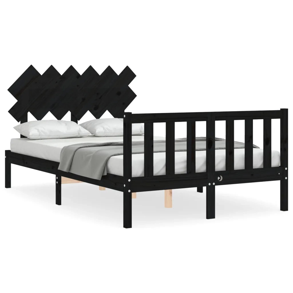 Giroletto con Testiera Nero Double in Legno Massellocod mxl 128988