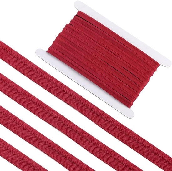 Cordone di Trim Polyester - Rosso Scuro - Fiocchi - Per Nafta - Per Cuocere Nodi - Piping - Accessori per Quilting e Abbigliamento - Cordone di Trim.
