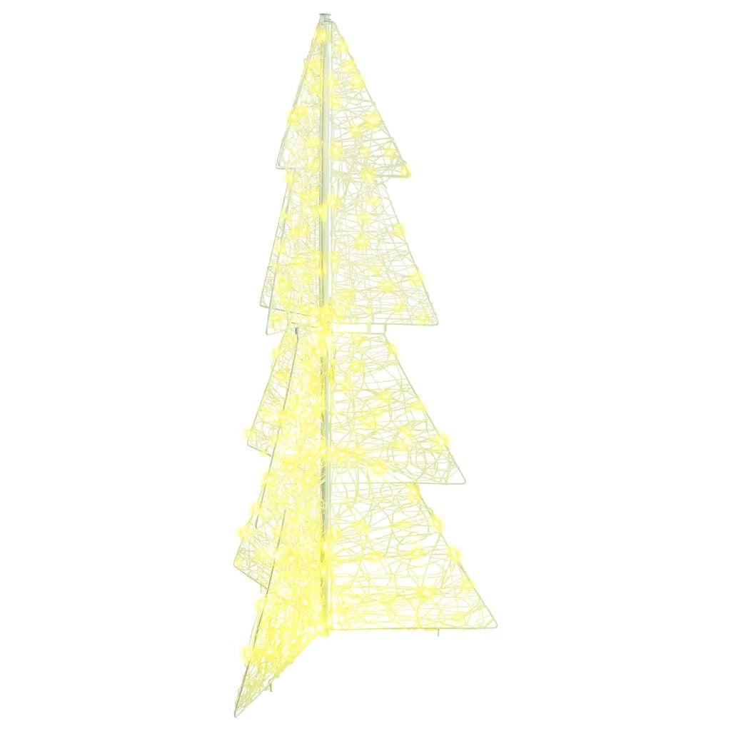 Albero di Natale con 160 LED Bianco caldo 150 cm Acrilico 42019206
