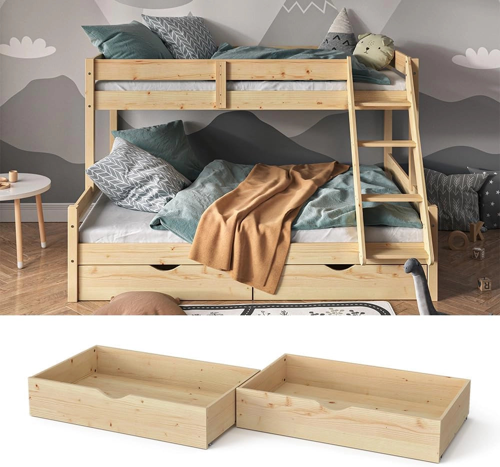 Cassetto rotante Everest, Legno naturale, 98 x 56 cm Set di 2
