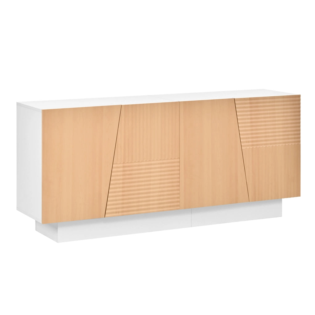 Credenza moderna 160 cm a 4 ante con ripiani regolabili