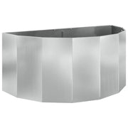 Fioriera | Cassetta per fiori | Vaso Argento 120 x 60 x 50 cm Acciaio zincato