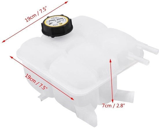 Reservorio di liquido refrigerante in plastica - Per 3 2004-2012 - Sostituisce il numero di riferimento LF8B-15-350B - 610 g - Incluso cappuccio - Alta qualità prodotto aftermarket - Tanca di liquido refrigerante