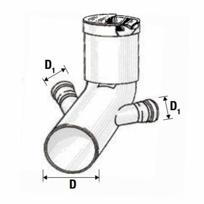 Curva wc prolungata htsbl d.110 2 attacchi d.50 b07wspdzvj