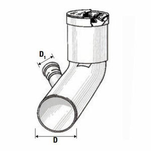 Curva wc prolungata htsbl d.110 1 attacco destro d.50 b00u965ro4