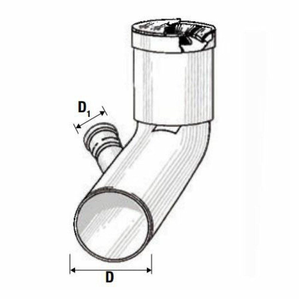 Curva wc prolungata htsbl d.110 1 attacco destro d.50 b00u965ro4