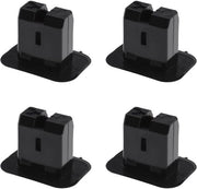Clip per sedile posteriore - 4 pezzi - Nero - Compatibile con VW - Per A4 B6 B7 A6 C5 C6