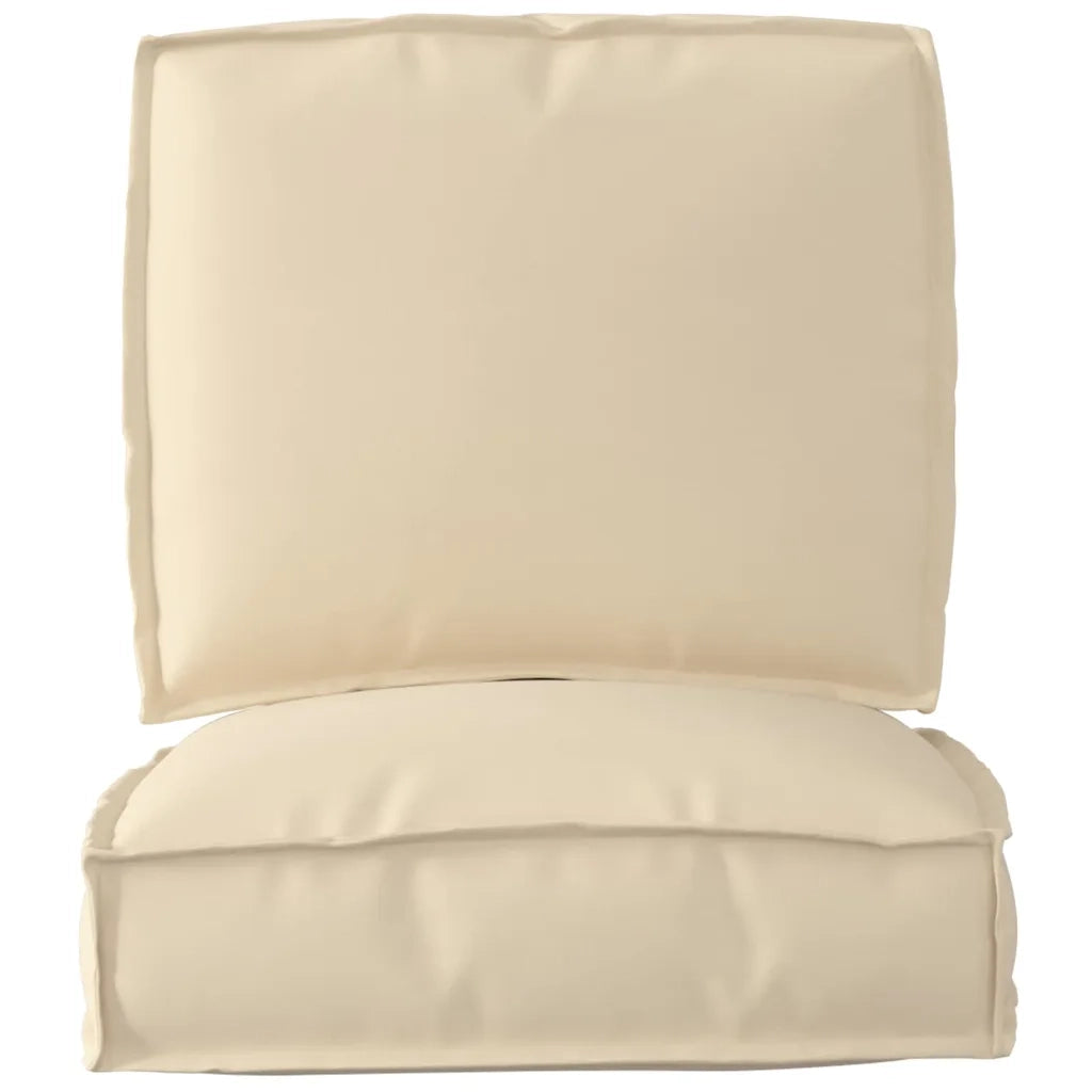 Set di Cuscini per Pallet 2 pcs Beige Tessuto Oxford 3329042
