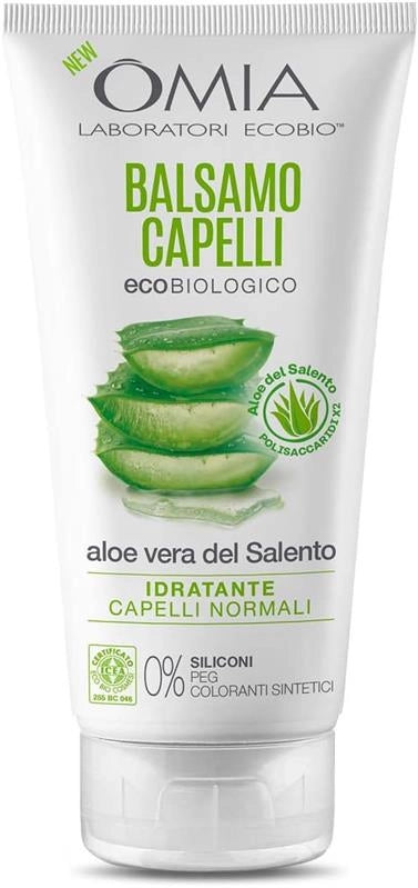 OMIA BALSAMO CAPELLI ECO BIO CON ALOE VERA DEL SALENTO PER CAPELLI NORMALI IDRATANTE ED EQUILIBRANTE DA 180 ML