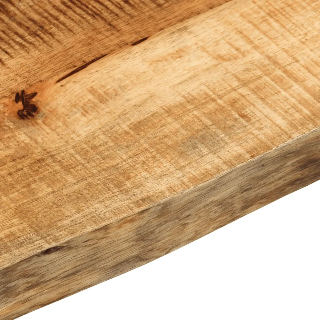 vidaXL Piano Tavolo 180x30x3,8 cm Bordi Vivi Legno di Mango Grezzo