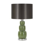 Lampada da tavolo Castino, Luce da scrivania , Luminaria da ufficio, Lampada da lavoro, 33x33 h57 cm, Bianco e Grigio