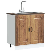 vidaXL Mobile base lavello Kalmar Legno Vecchio 80x46x81,5 cm