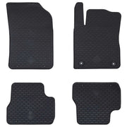 Tappetino per Auto 4 pcs Nero adatto per C3 2017-2024 Gomma