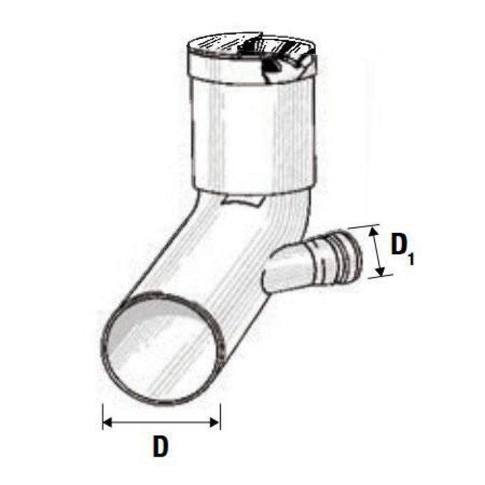 Curva wc prolungata htsbl d.090 1 attacco sx d.40 b08lqyrch3
