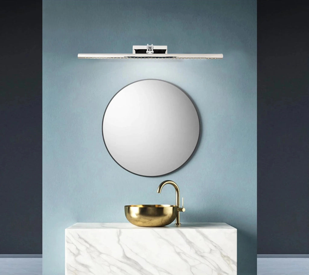 Lampada Da Parete Da Bagno Led Sopra Specchio 7w 55cm APP365-1W Cromo