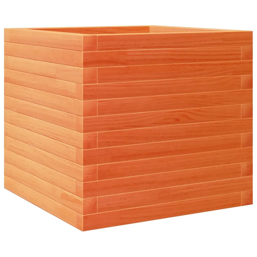 Fioriera Giardino Marrone Cera 50x50x45,5cm Legno Massello Pino 847245