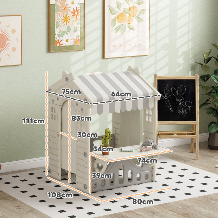 Casetta per Bambini da Interno in PP Crema