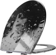meccanismo di chiusura per WC - coperchio wc con chiusura rapida per la facile pulizia, coperchio wc in duroplasto