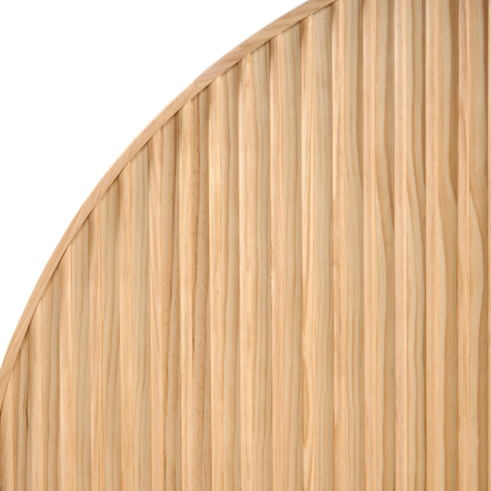 Letto in legno di pino marrone chiaro con rete da 160 x 200 cm finitura naturale stile scandinavo