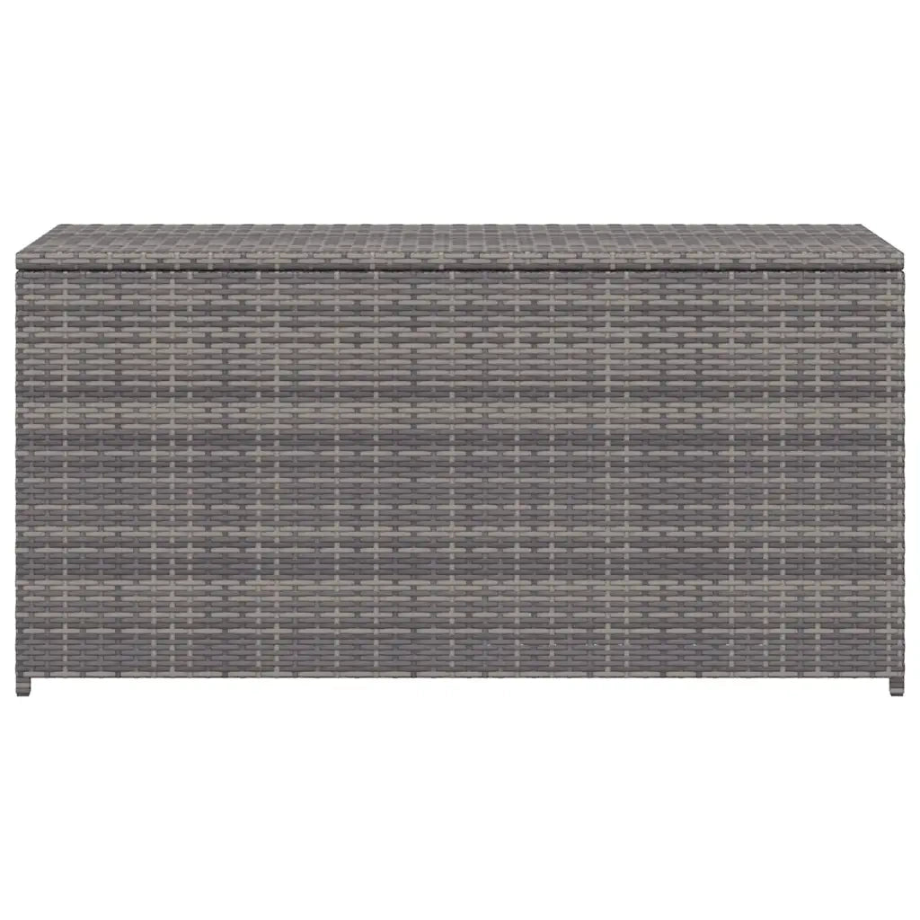 Baule da Giardino Grigio 120x50x60 cm in Polyrattan 46460