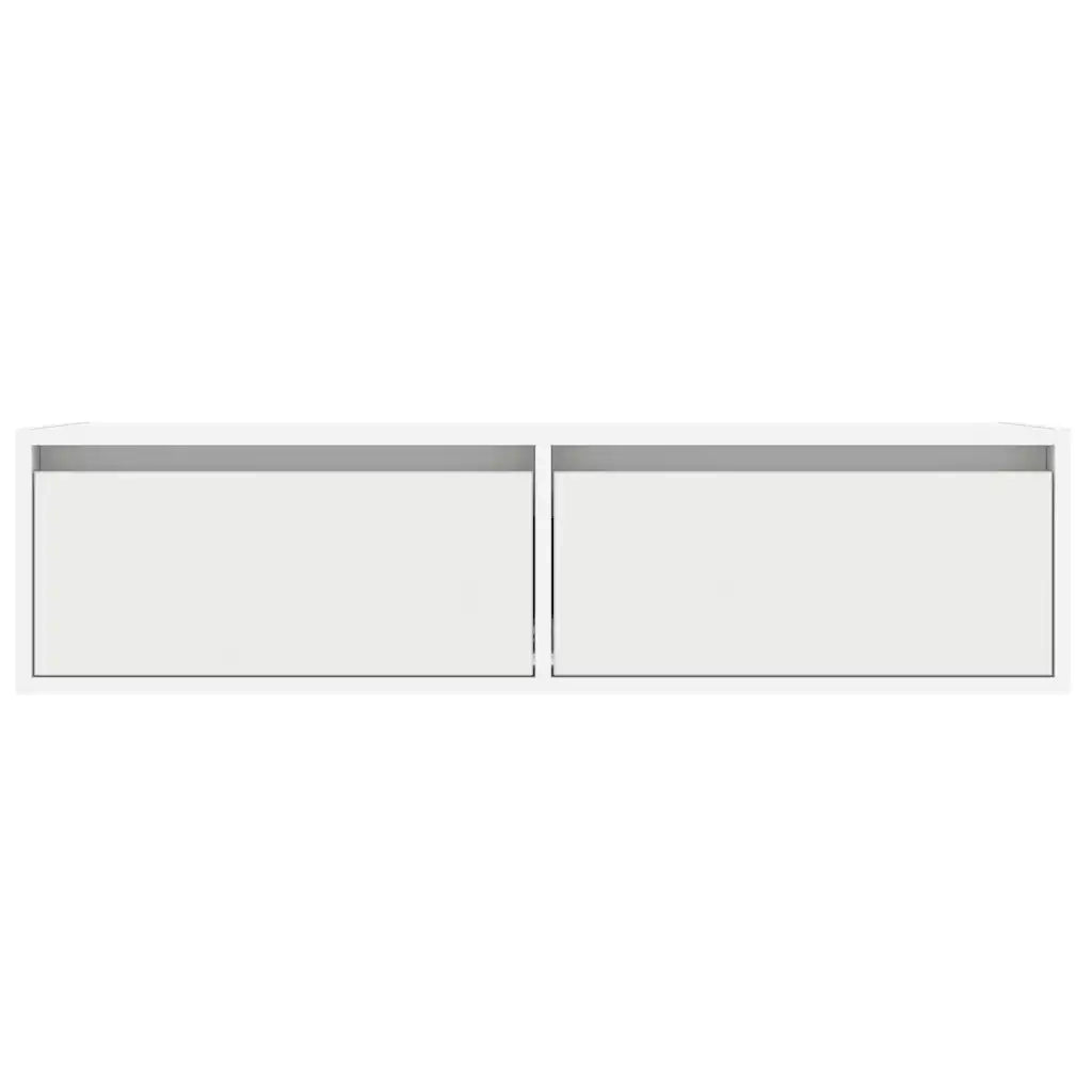 Mobile TV | Armadietto TV | Mobile Porta TV con Luci LED Bianco 100X35,5x25 cm