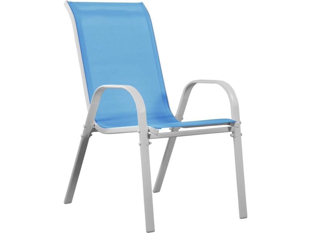 Sedia da giardino textilene "Cordoba" -Phoenix- Blu  Set di 4