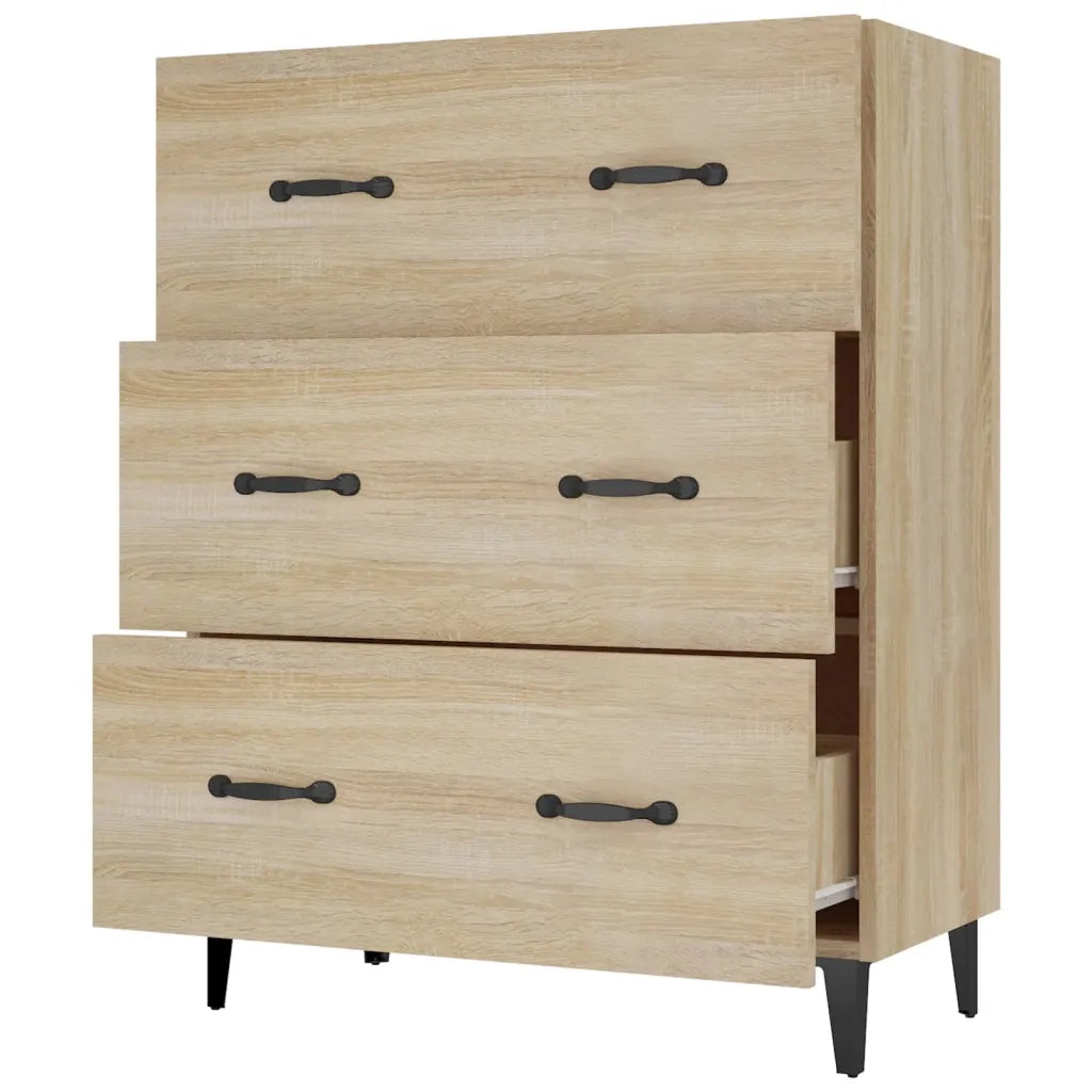 Credenza Rovere Sonoma 69,5x34x90 cm in Legno Multistrato cod mxl 25047
